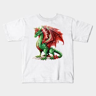 Fairy Christmas Dragon Kids T-Shirt